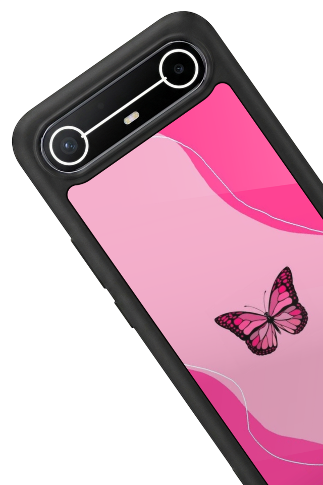 Tecno Spark Slim 5G Uyumlu Kelebek Tasarımlı Glossy Premium Kılıf