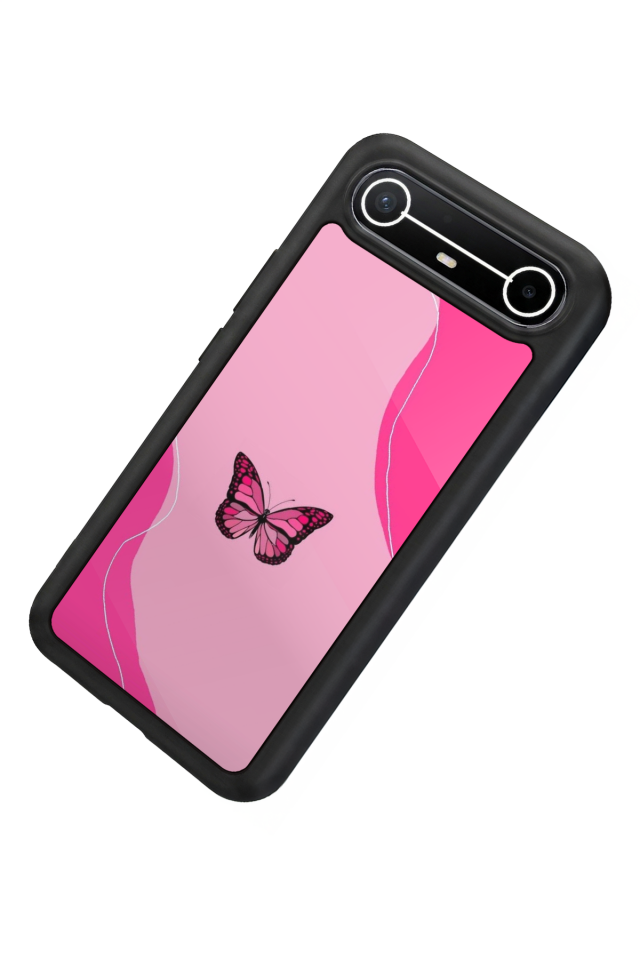 Tecno Spark Slim 5G Uyumlu Kelebek Tasarımlı Glossy Premium Kılıf