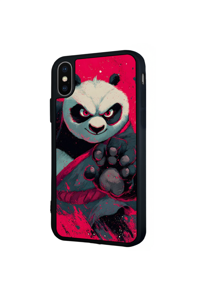 iPhone XS Max Uyumlu Kung Fu Panda Tasarımlı Glossy Premium Kılıf