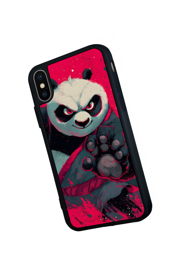 iPhone XS Max Uyumlu Kung Fu Panda Tasarımlı Glossy Premium Kılıf