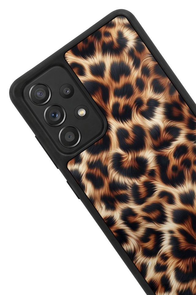 Samsung Galaxy A72 Uyumlu Leopar Tasarımlı Glossy Premium Kılıf