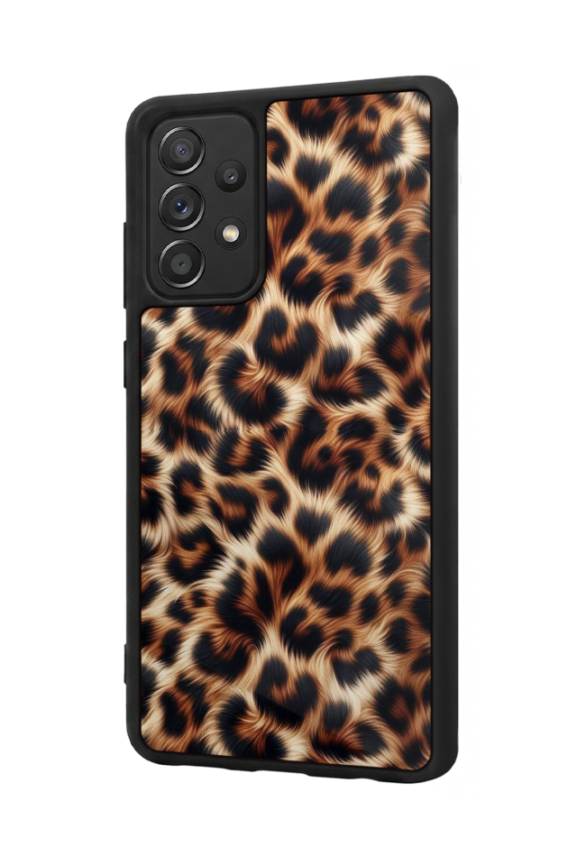 Samsung Galaxy A72 Uyumlu Leopar Tasarımlı Glossy Premium Kılıf