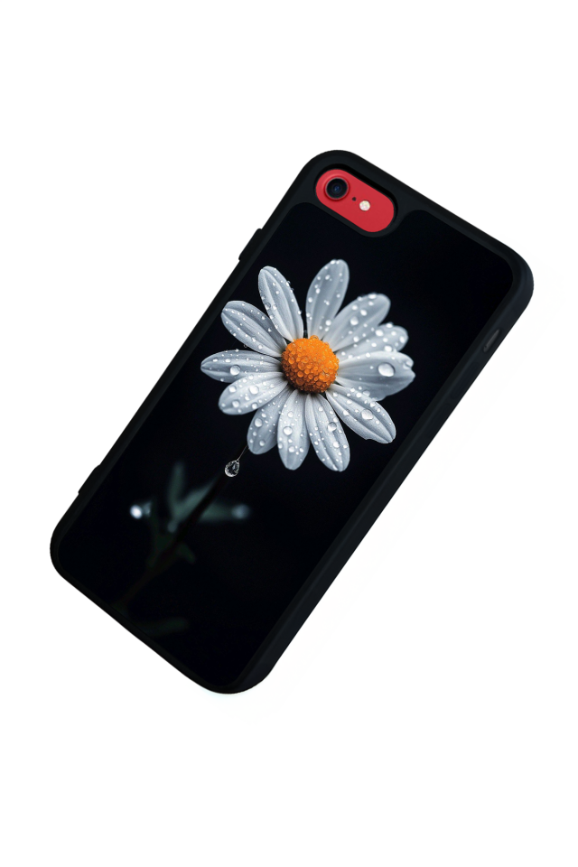 iPhone 7 Uyumlu Papatya Tasarımlı Glossy Premium Kılıf