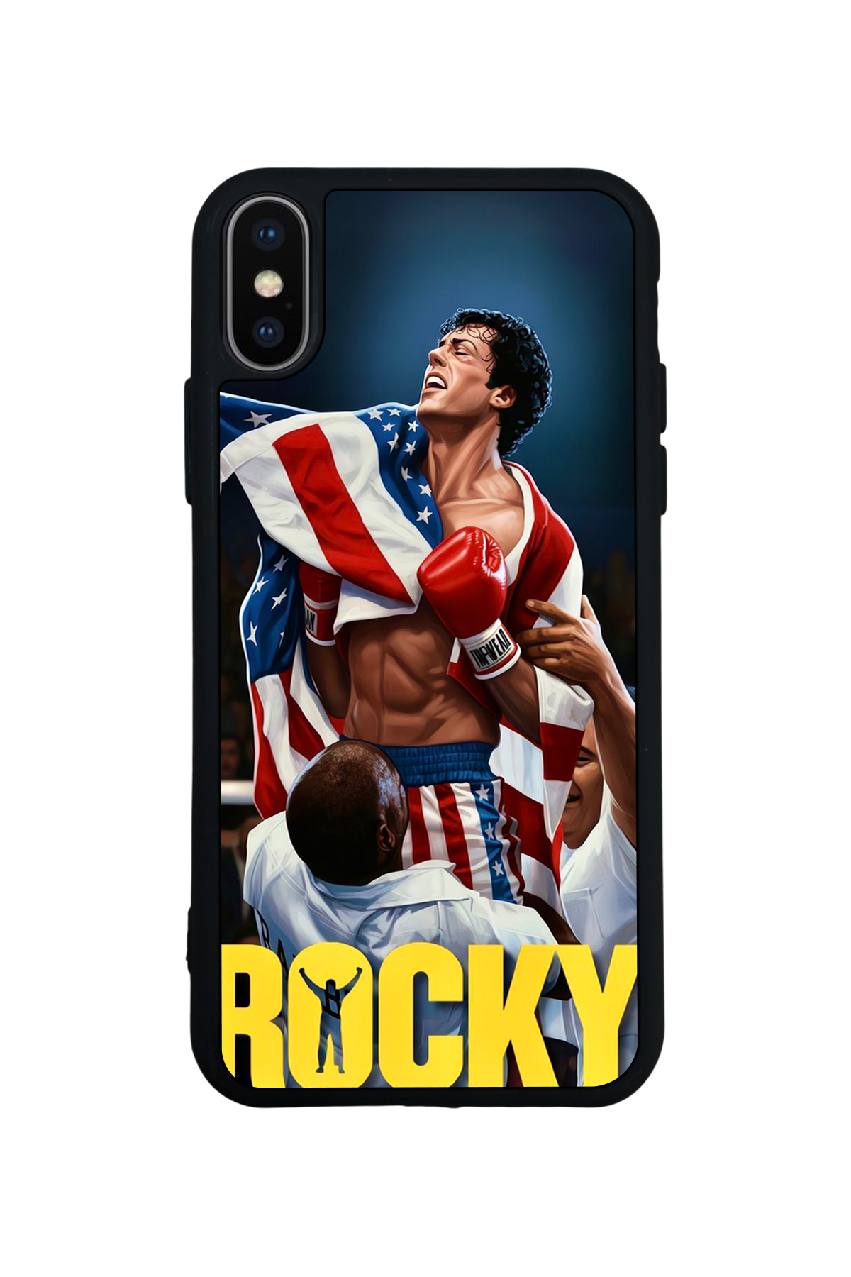 iPhone X/ XS Uyumlu Rocky Tasarımlı Glossy Premium Kılıf