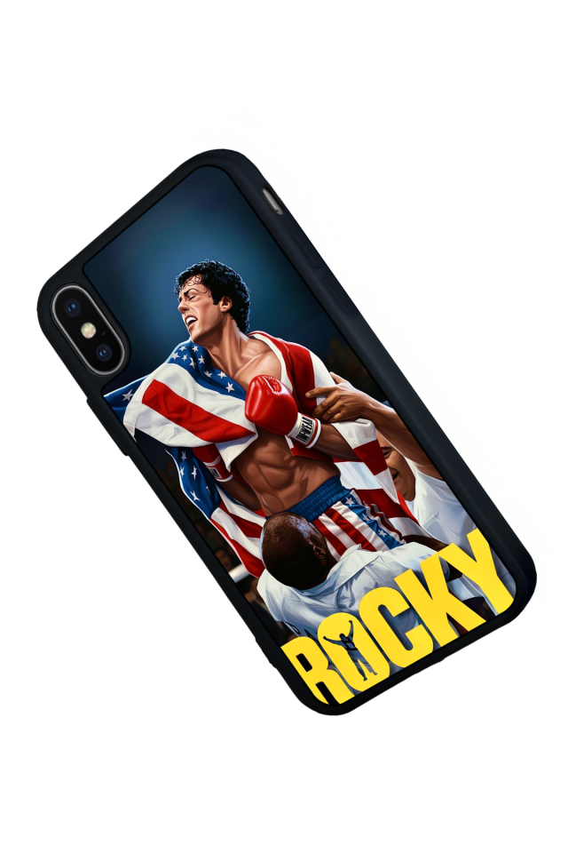 iPhone X/ XS Uyumlu Rocky Tasarımlı Glossy Premium Kılıf