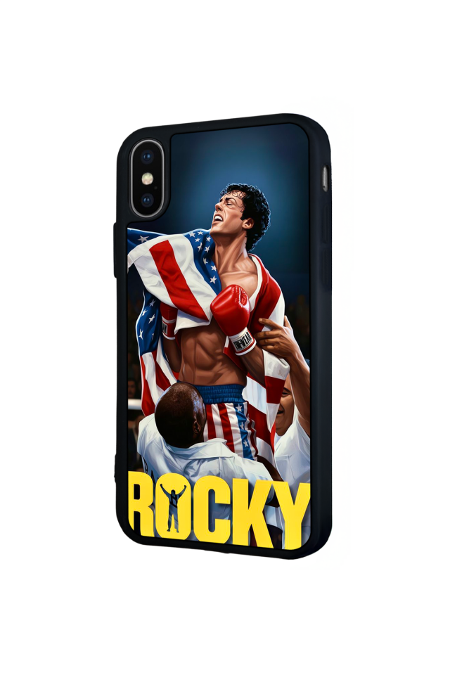 iPhone X/ XS Uyumlu Rocky Tasarımlı Glossy Premium Kılıf