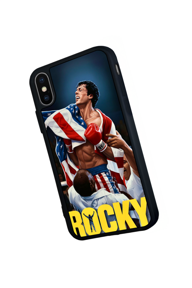 iPhone X/ XS Uyumlu Rocky Tasarımlı Glossy Premium Kılıf