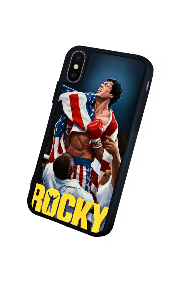 iPhone X/ XS Uyumlu Rocky Tasarımlı Glossy Premium Kılıf