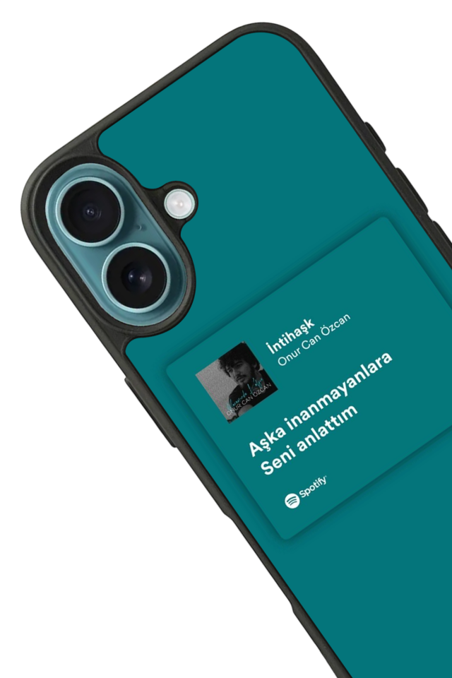 iPhone 16 Plus Uyumlu Sarki Sozleri Tasarımlı Glossy Premium Kılıf