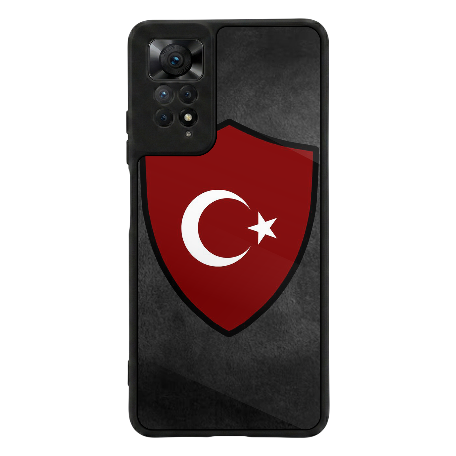 Xiaomi Redmi Note 12 Pro Uyumlu Türk Bayragi Tasarımlı Glossy Premium Kılıf