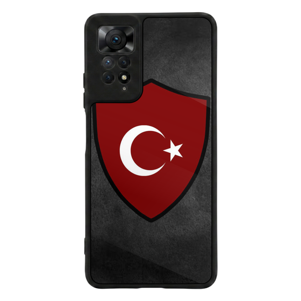 Xiaomi Redmi Note 12 Pro Uyumlu Türk Bayragi Tasarımlı Glossy Premium Kılıf