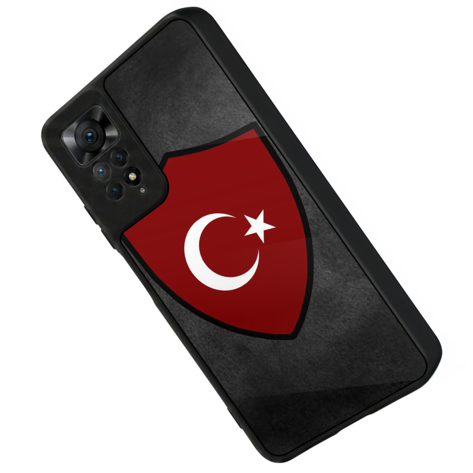 Xiaomi Redmi Note 12 Pro Uyumlu Türk Bayragi Tasarımlı Glossy Premium Kılıf