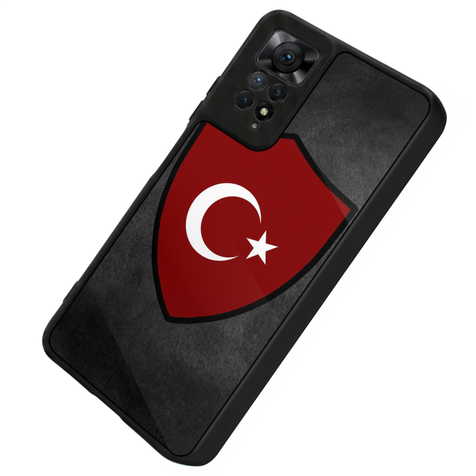 Xiaomi Redmi Note 12 Pro Uyumlu Türk Bayragi Tasarımlı Glossy Premium Kılıf
