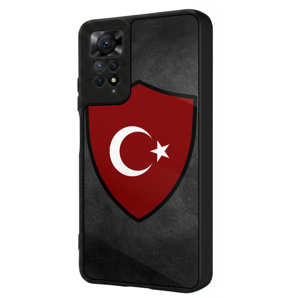 Xiaomi Redmi Note 12 Pro Uyumlu Türk Bayragi Tasarımlı Glossy Premium Kılıf