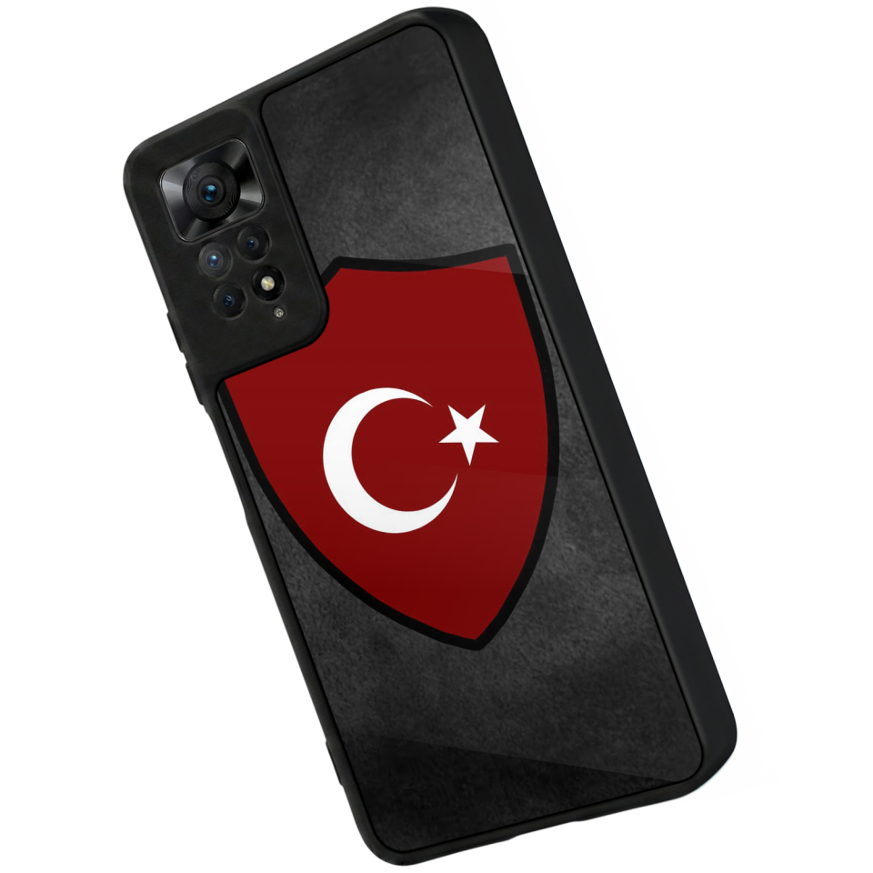 Xiaomi Redmi Note 12 Pro Uyumlu Türk Bayragi Tasarımlı Glossy Premium Kılıf