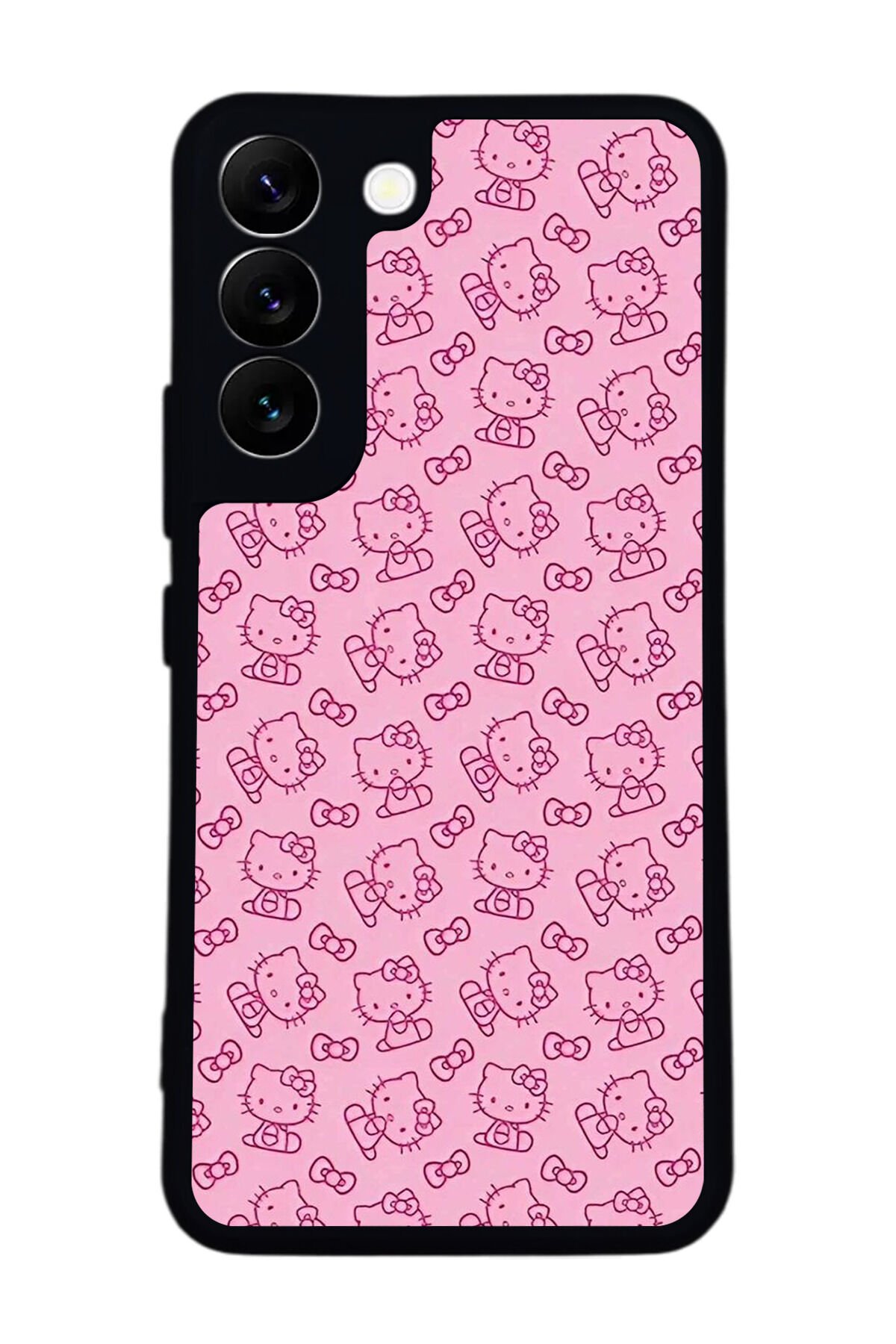 Samsung Galaxy S22 Uyumlu HelloKitty Tasarımlı Glossy Premium Kılıf