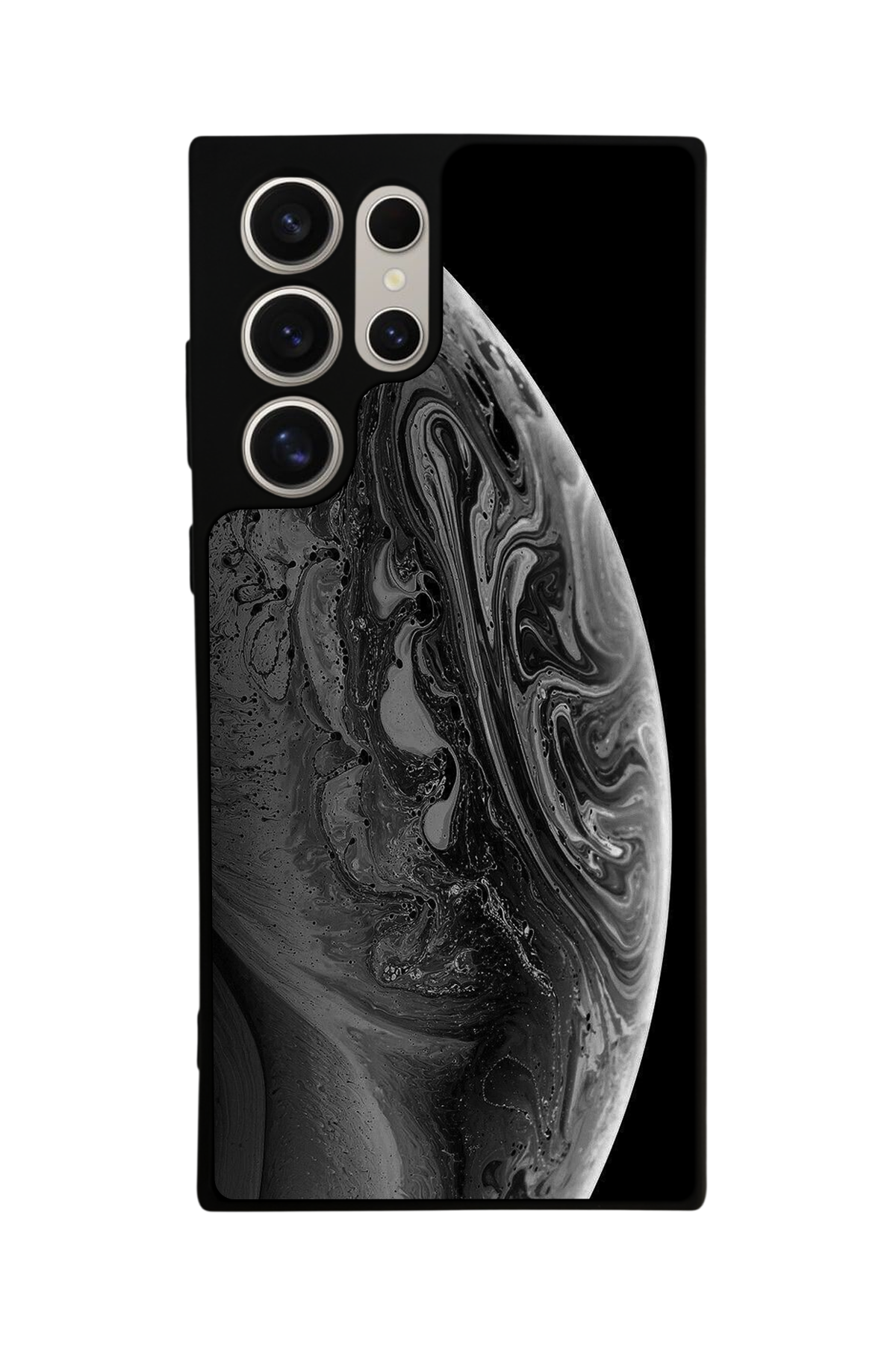 Samsung Galaxy S23 Ultra Uyumlu Ay Tasarımlı Glossy Premium Kılıf