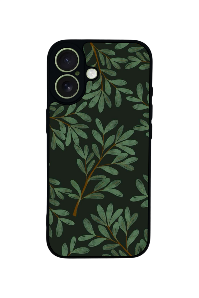 iPhone 17 Uyumlu Botanik Tasarımlı Glossy Premium Kılıf