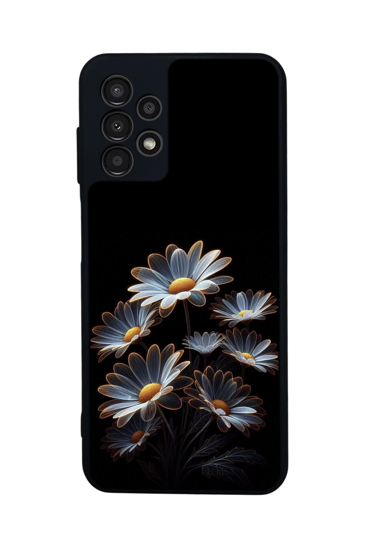 Samsung Galaxy A23 Uyumlu Cicek Tasarımlı Glossy Premium Kılıf