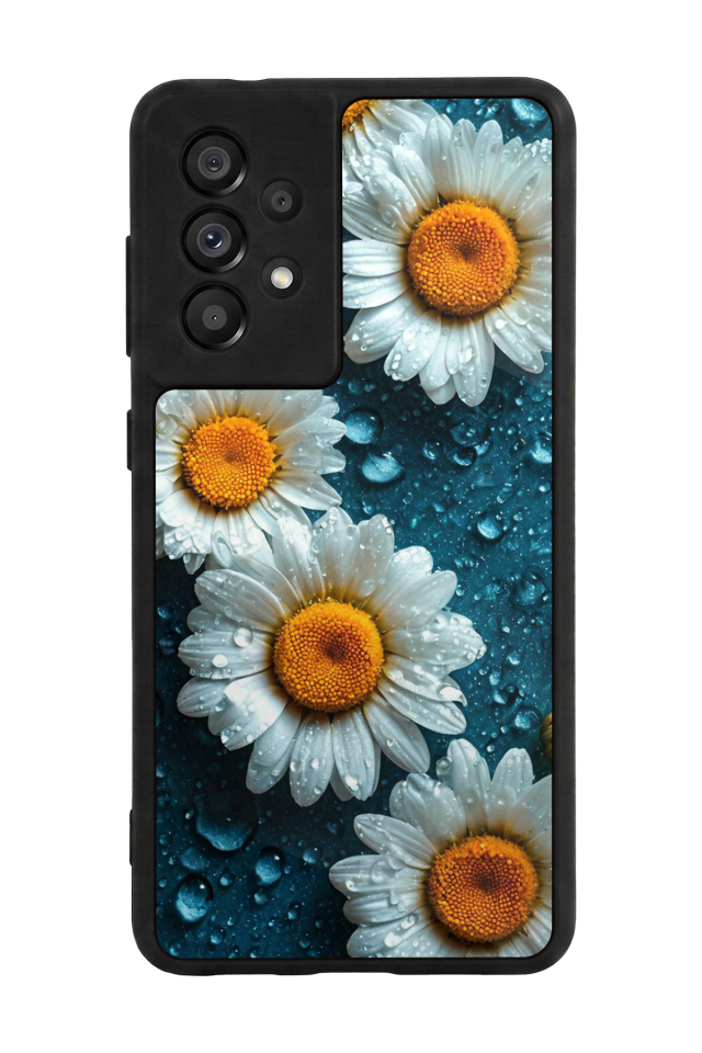 Samsung Galaxy A73 Uyumlu Cicek Tasarımlı Glossy Premium Kılıf
