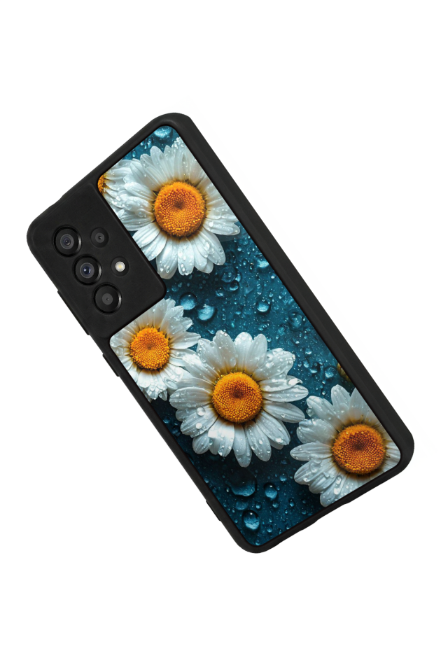 Samsung Galaxy A73 Uyumlu Cicek Tasarımlı Glossy Premium Kılıf