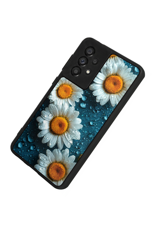 Samsung Galaxy A73 Uyumlu Cicek Tasarımlı Glossy Premium Kılıf