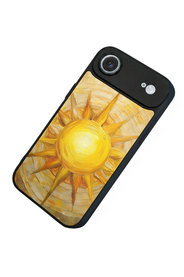 iPhone 17 Air Uyumlu Güneş Tasarımlı Glossy Premium Kılıf