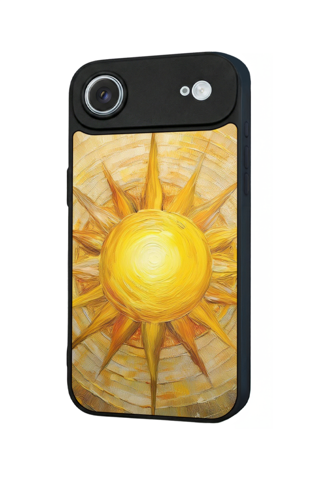 iPhone 17 Air Uyumlu Güneş Tasarımlı Glossy Premium Kılıf