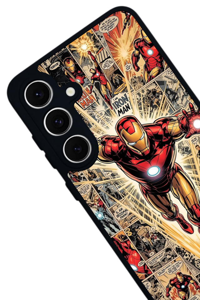 Samsung Galaxy S24 FE Uyumlu Iron Man ( Demir Adam ) Tasarımlı Glossy Premium Kılıf