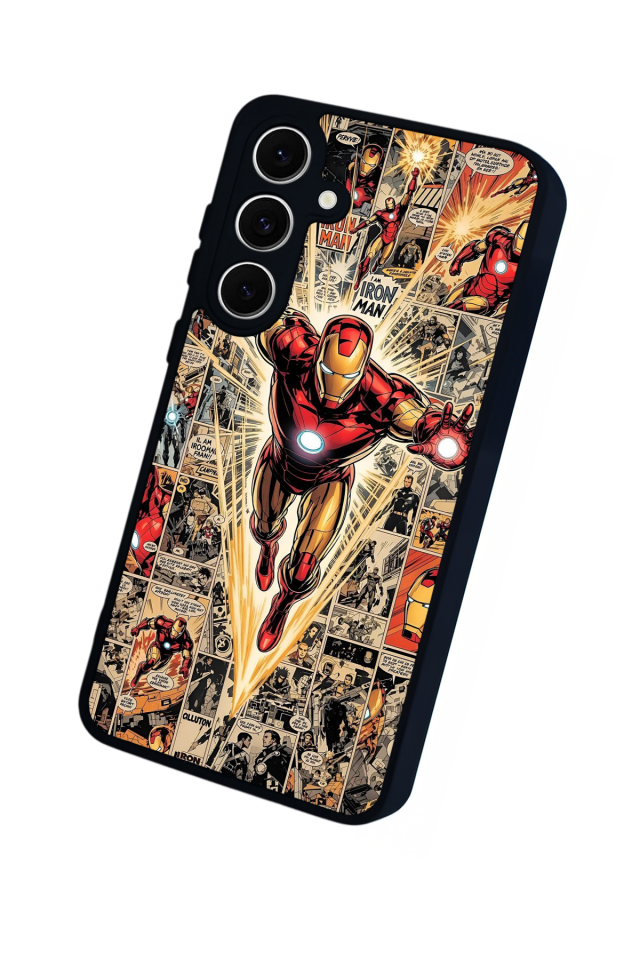 Samsung Galaxy S24 FE Uyumlu Iron Man ( Demir Adam ) Tasarımlı Glossy Premium Kılıf