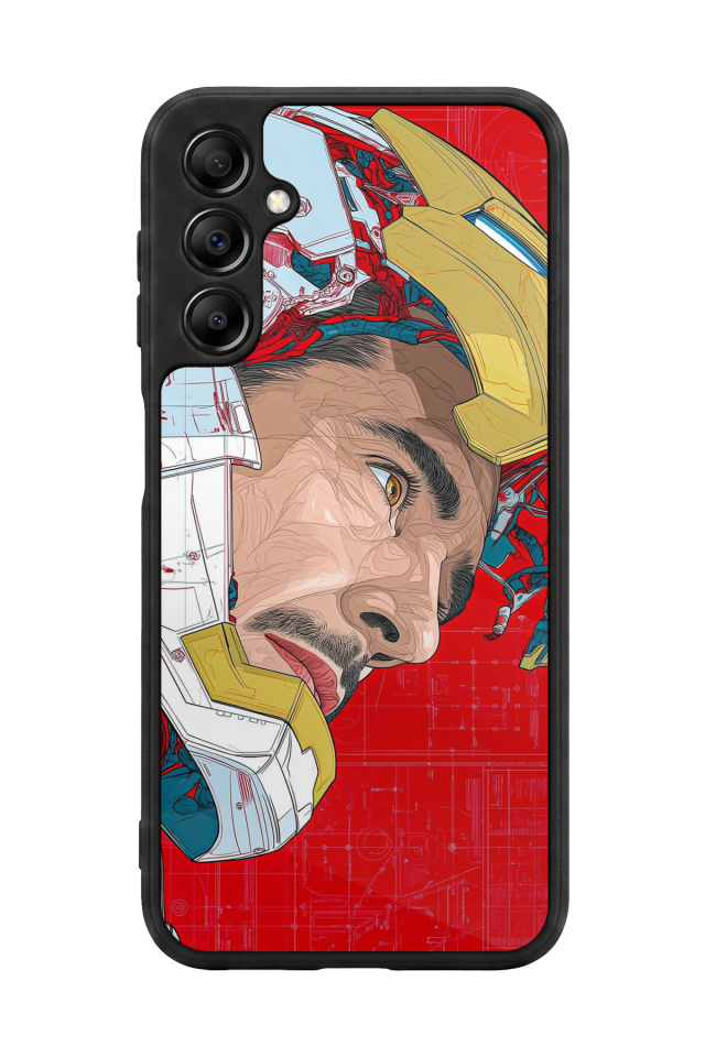 Samsung Galaxy A14 Uyumlu Iron Man ( Demir Adam ) Tasarımlı Glossy Premium Kılıf