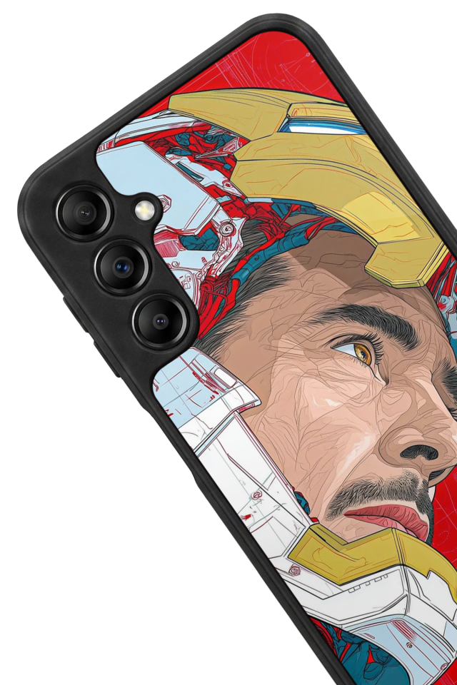 Samsung Galaxy A14 Uyumlu Iron Man ( Demir Adam ) Tasarımlı Glossy Premium Kılıf