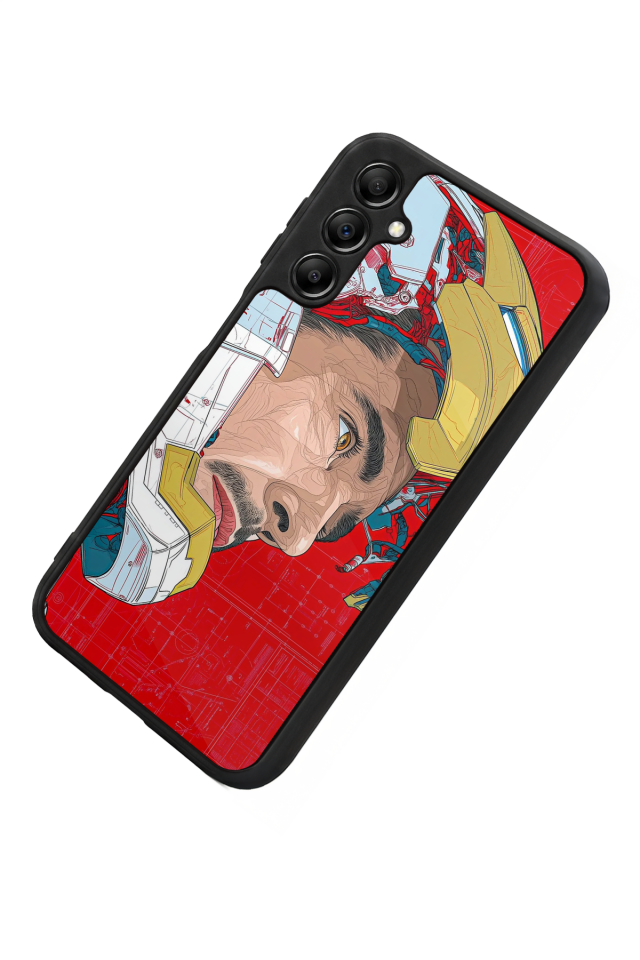 Samsung Galaxy A14 Uyumlu Iron Man ( Demir Adam ) Tasarımlı Glossy Premium Kılıf
