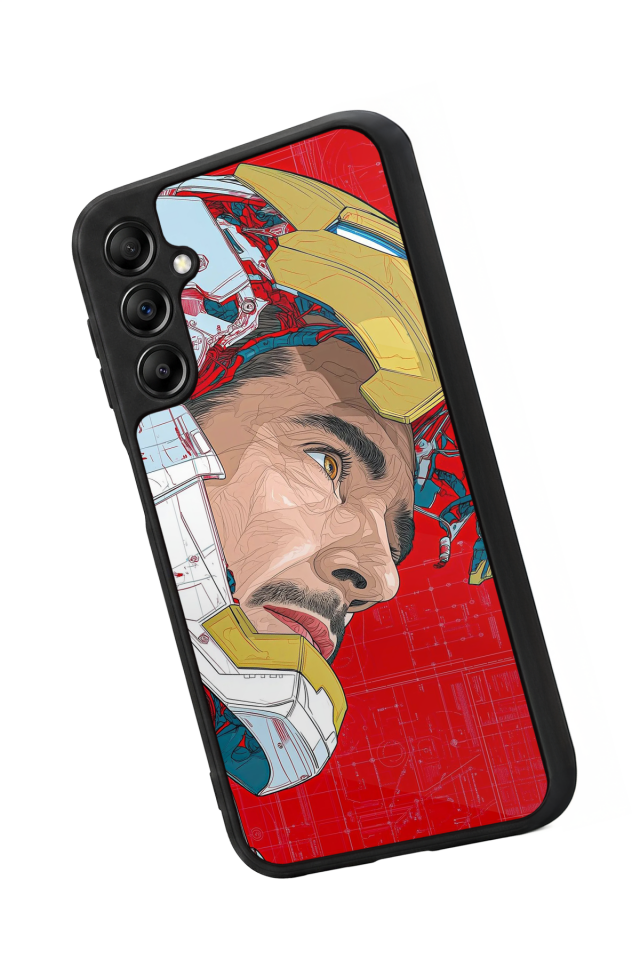 Samsung Galaxy A14 Uyumlu Iron Man ( Demir Adam ) Tasarımlı Glossy Premium Kılıf