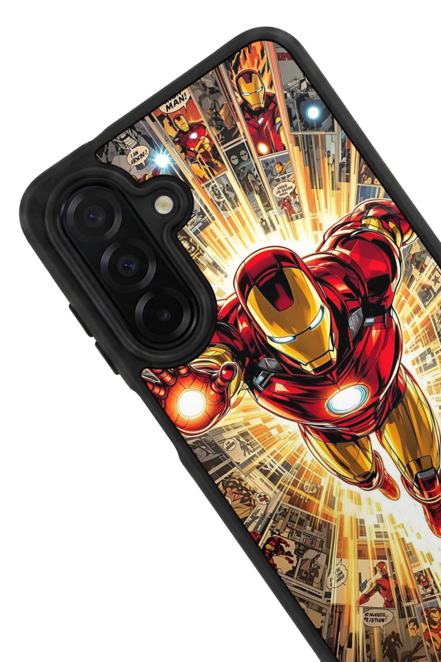 Samsung Galaxy A56 Uyumlu  Iron Man ( Demir Adam ) Tasarımlı Glossy Premium Kılıf