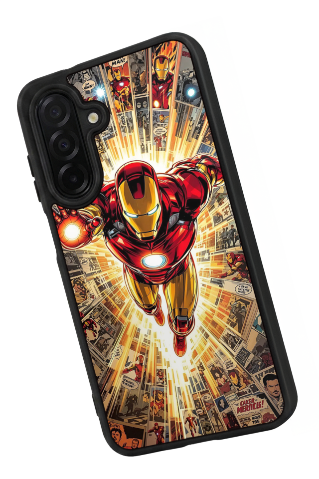 Samsung Galaxy A56 Uyumlu  Iron Man ( Demir Adam ) Tasarımlı Glossy Premium Kılıf