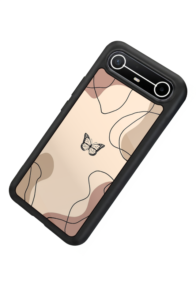 Tecno Spark Slim 5G Uyumlu Kelebek Tasarımlı Glossy Premium Kılıf
