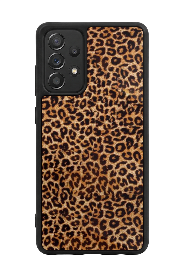 Samsung Galaxy A72 Uyumlu Leopar Tasarımlı Glossy Premium Kılıf