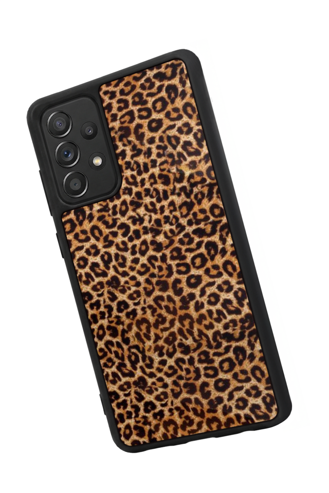Samsung Galaxy A72 Uyumlu Leopar Tasarımlı Glossy Premium Kılıf