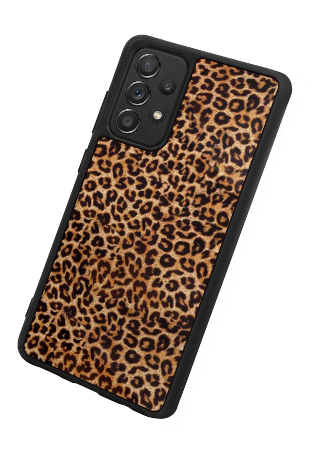 Samsung Galaxy A72 Uyumlu Leopar Tasarımlı Glossy Premium Kılıf