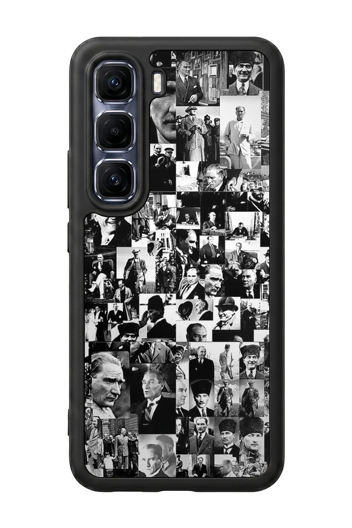 Infinix Hot 60 Pro Plus Uyumlu Mustafa Kemal Ataturk Tasarımlı Glossy Premium Kılıf