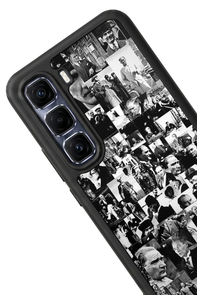 Infinix Hot 60 Pro Plus Uyumlu Mustafa Kemal Ataturk Tasarımlı Glossy Premium Kılıf