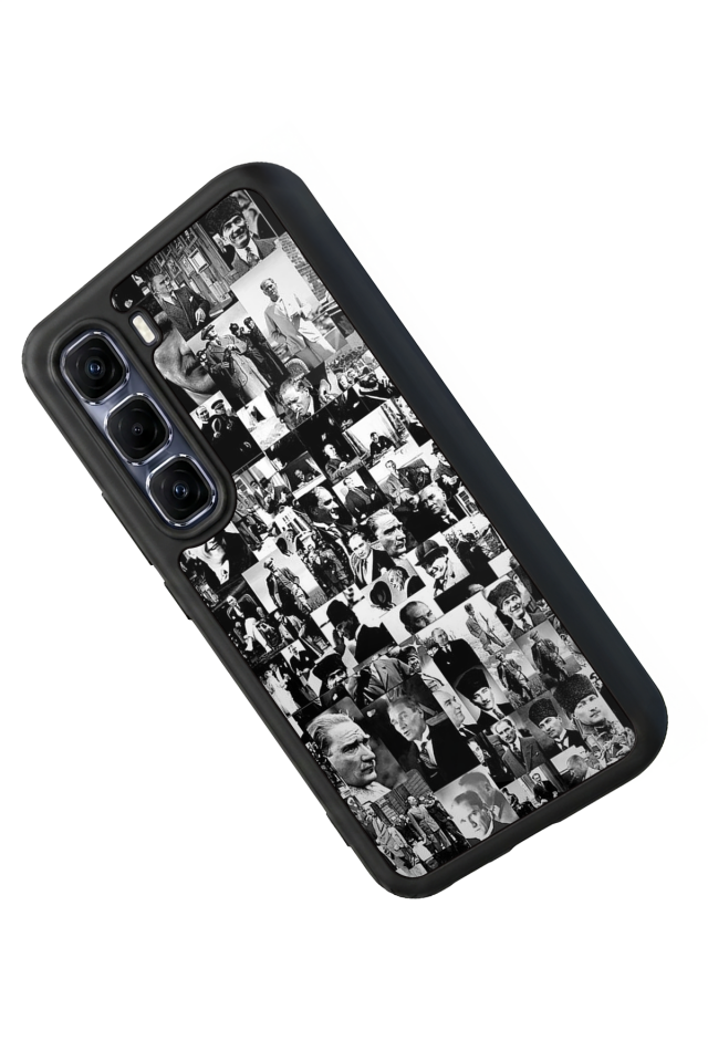 Infinix Hot 60 Pro Plus Uyumlu Mustafa Kemal Ataturk Tasarımlı Glossy Premium Kılıf