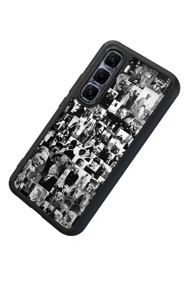 Infinix Hot 60 Pro Plus Uyumlu Mustafa Kemal Ataturk Tasarımlı Glossy Premium Kılıf