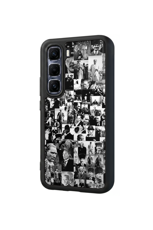 Infinix Hot 60 Pro Plus Uyumlu Mustafa Kemal Ataturk Tasarımlı Glossy Premium Kılıf