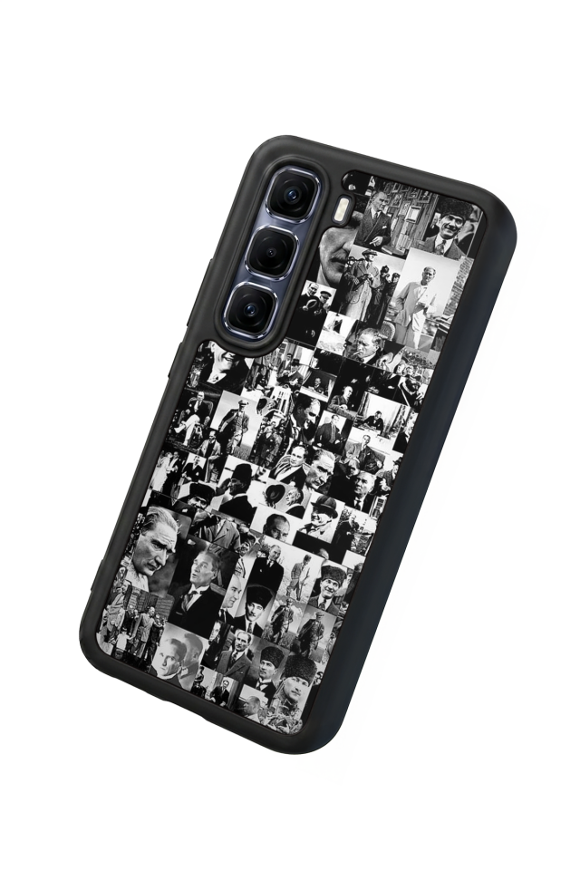 Infinix Hot 60 Pro Plus Uyumlu Mustafa Kemal Ataturk Tasarımlı Glossy Premium Kılıf
