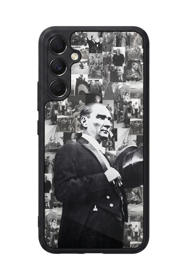 Samsung Galaxy A34 Uyumlu Mustafa Kemal Ataturk Tasarımlı Glossy Premium Kılıf