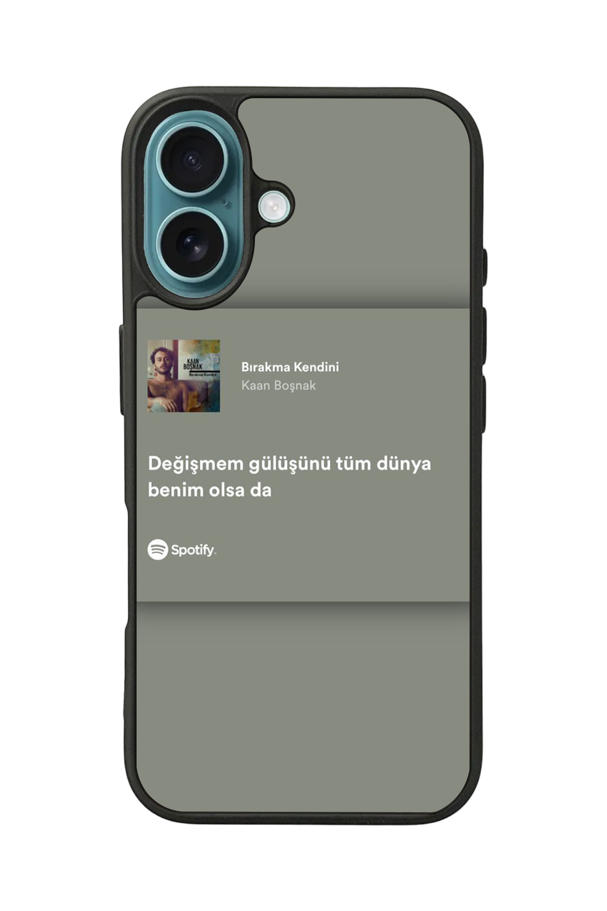 iPhone 16 Plus Uyumlu Sarki Sozleri Tasarımlı Glossy Premium Kılıf