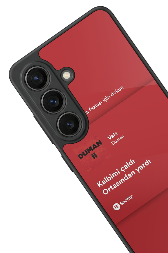 Samsung Galaxy S26 Uyumlu Sarki Sozleri Tasarımlı Glossy Premium Kılıf