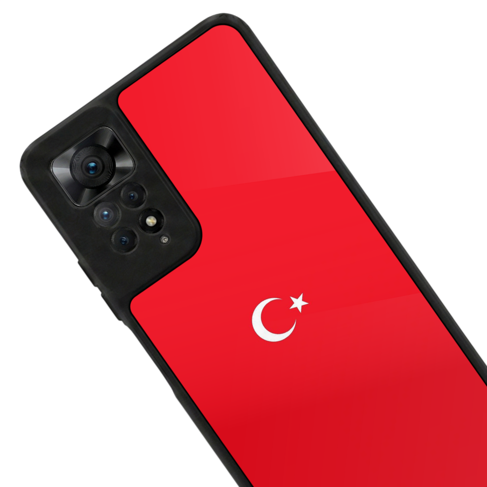 Xiaomi Redmi Note 12 Pro Uyumlu Türk Bayragi Tasarımlı Glossy Premium Kılıf